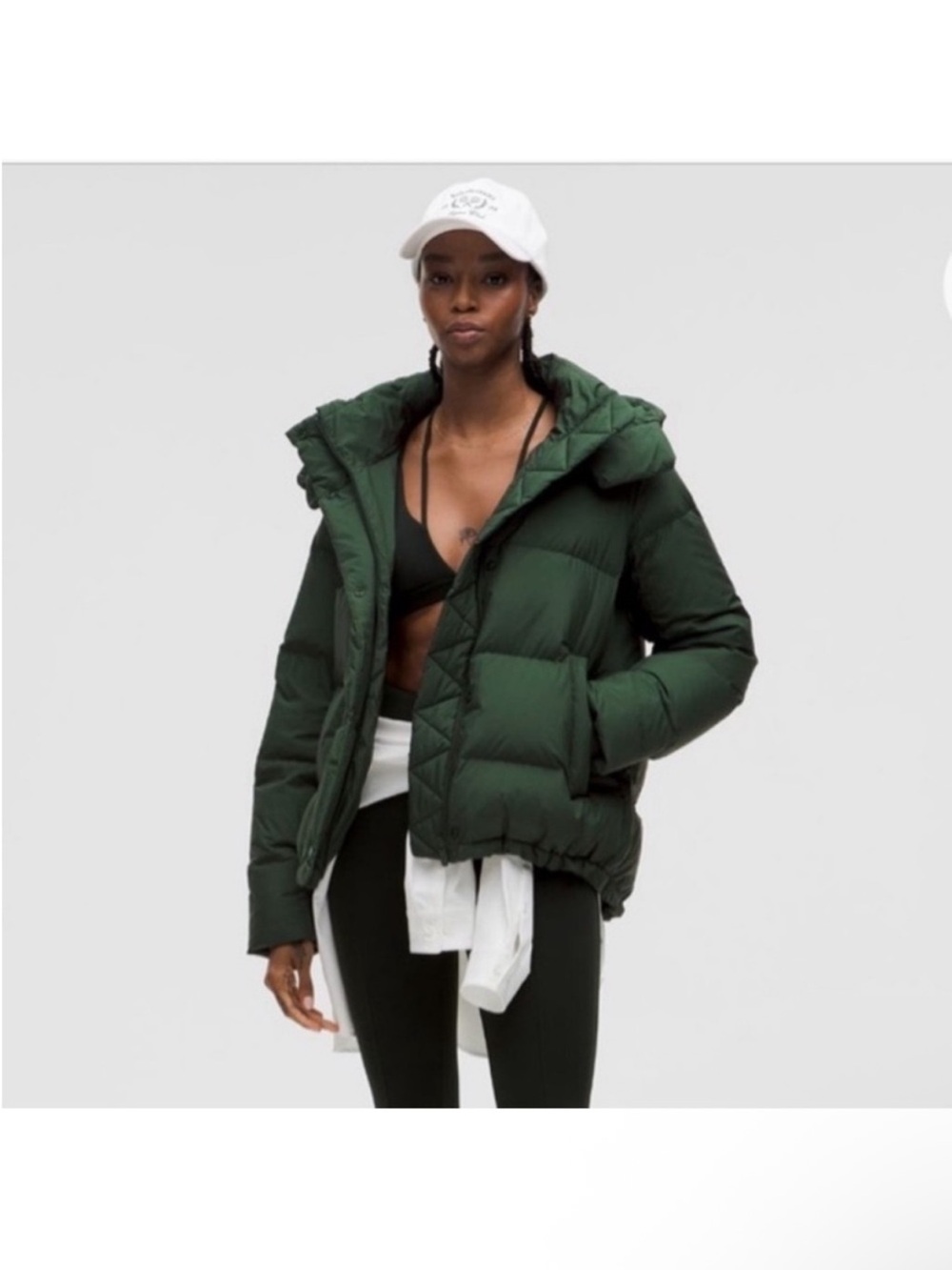 Lululemon Wunder Puff 600 Goose down Jacket -Size 14 Everglade